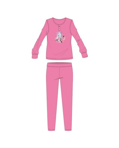 Pigiama Bambina Felpa Unicorno