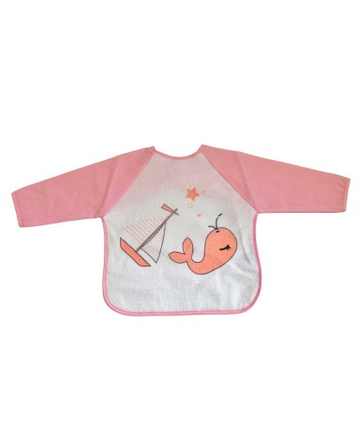 Mangiapappa Neonata Con Maniche Plastificato Melanie