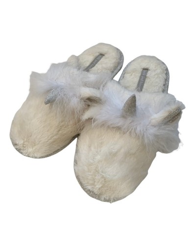 Pantofola Donna Invernale Con Applicazione Milk And Honey