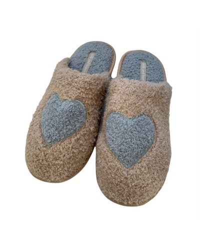 Pantofola Donna Invernale Con Applicazione Cuore Milk And Honey