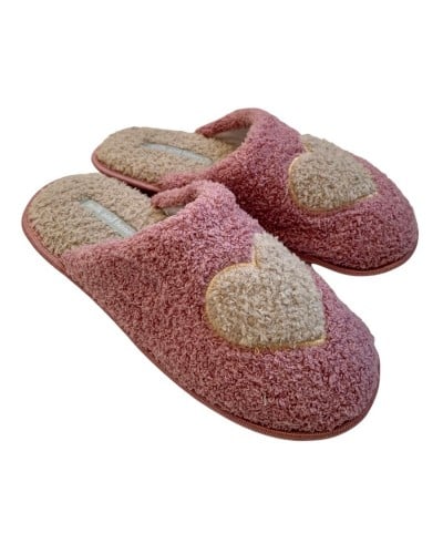 Pantofola Donna Invernale Con Applicazione Cuore Milk And Honey