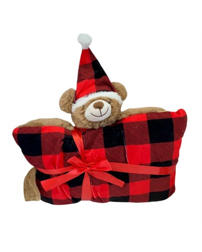 Cuscino Neonati Natale Morbido Orsetto Melanie