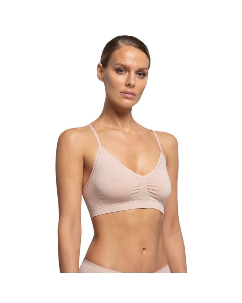 Brassiere Donna Spalla Stretta Microfibra Semless Pompea