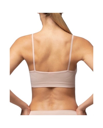 Brassiere Donna Spalla Stretta Microfibra Semless Pompea