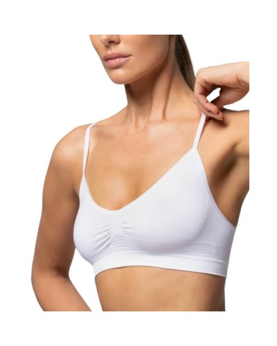 Brassiere Donna Spalla Stretta Microfibra Semless Pompea