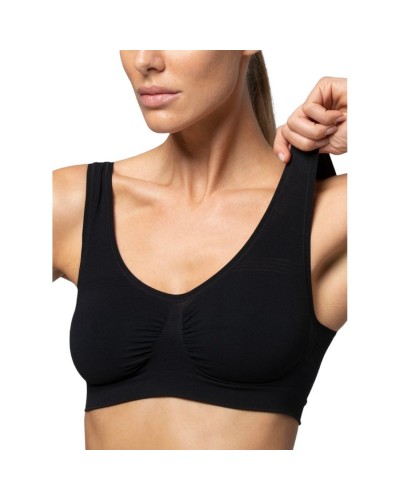 Brassiere Donna Spalla Larga Microfibra Semless Pompea
