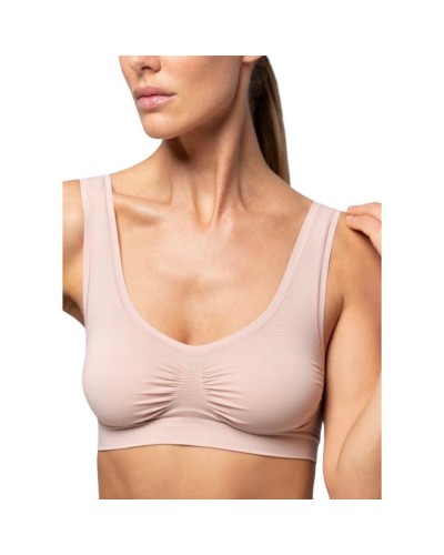 Brassiere Donna Spalla Larga Microfibra Semless Pompea