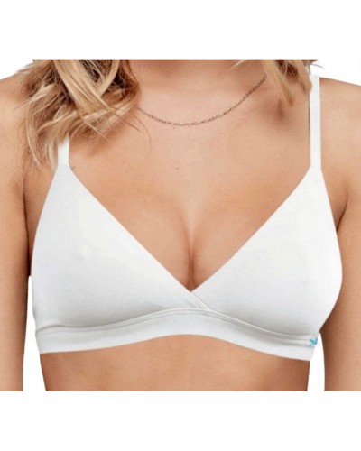 Reggiseno Triangolo Cotone Elasticizzato Incrociato Infiore