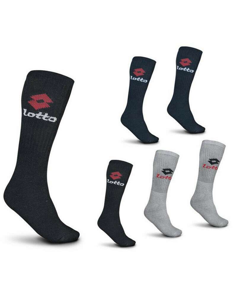 Calza Basket Uomo Lunga Spugna Lotto Confezione 3 Paia Calza Basket Uomo Lunga Spugna Lotto Confezione 3 Paia