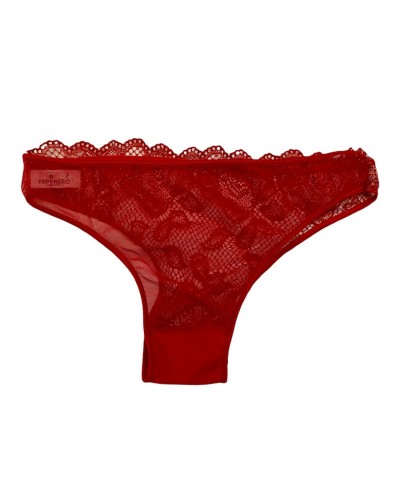 Brasiliana Donna Tulle E Pizzo Rosso Pepenero
