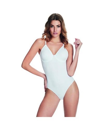Body Donna Sfoderato In Microfibra Coppa Preformata Senza Cuciture Papillon