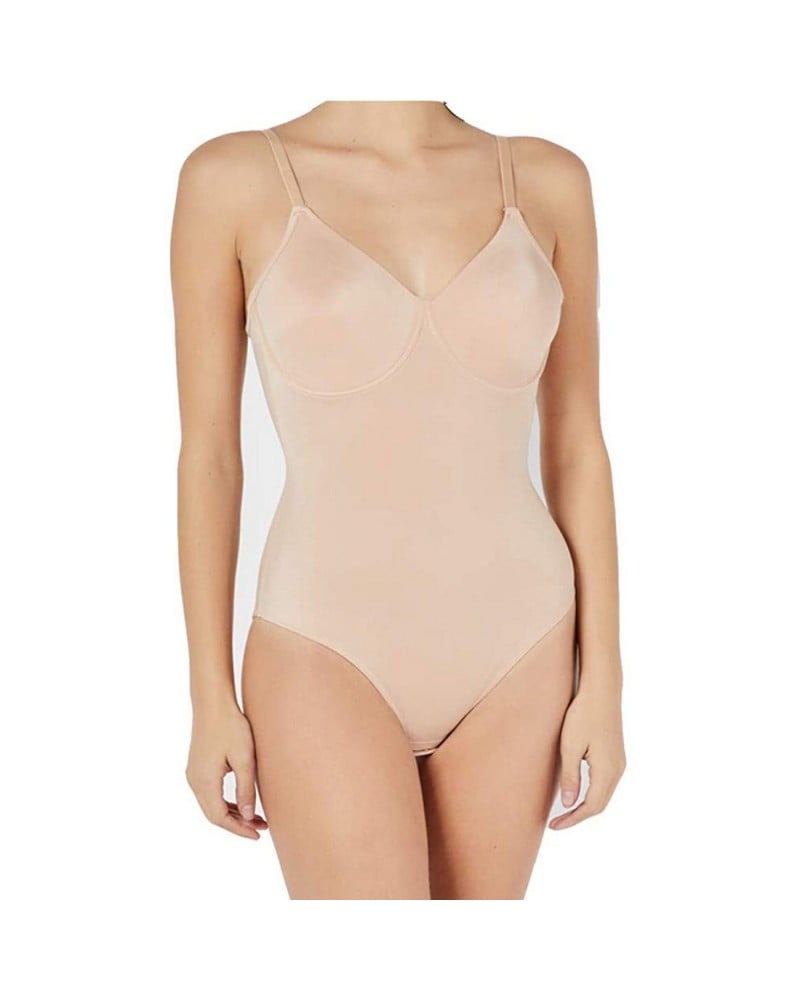 Body Donna Sfoderato In Microfibra Coppa Preformata Senza Cuciture Papillon
