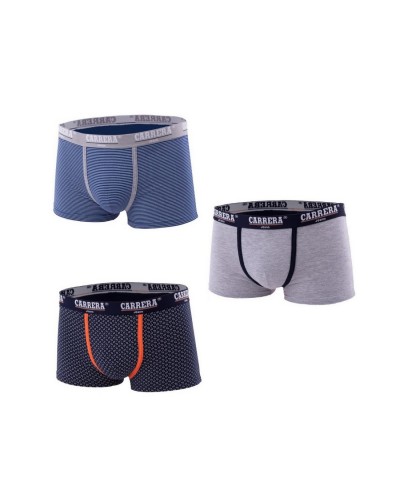Boxer Uomo Cotone Bielastico Carrera Jeans Moda Confezione 3 Pezzi