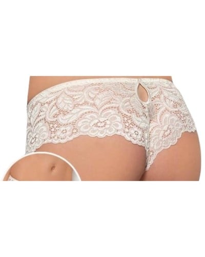 Culotte Donna In Pizzo Avorio E Applicazione Gioclà Confezione 2 Pezzi