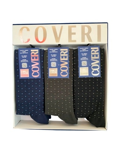 Calza Lunga Uomo Cotone Mercerizzato Fantasia Enrico Coveri Confezione 12 Paia