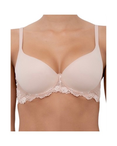 Reggiseno Donna Mousse Pizzo Balconcino Con Ferretto Lormar