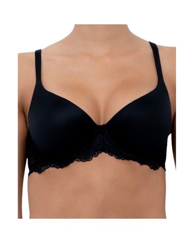 Reggiseno Donna Mousse Pizzo Balconcino Con Ferretto Lormar