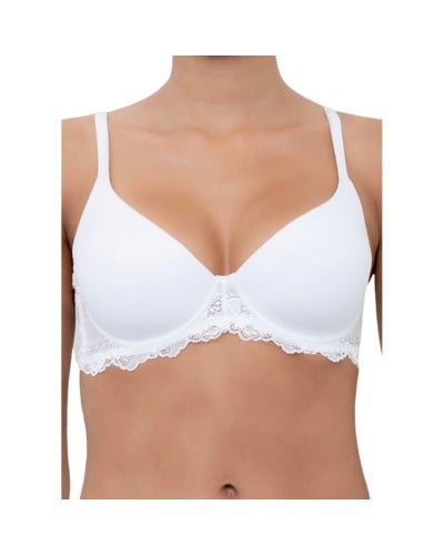 Reggiseno Donna Mousse Pizzo Balconcino Con Ferretto Lormar
