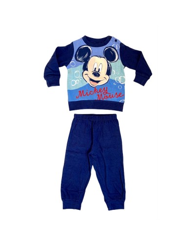 Pigiama Neonato Cotone Manica Lunga Mickey Mouse Disney
