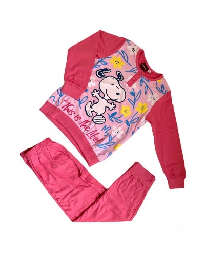 Pigiama Bambini Cotone Manica Lunga Snoopy