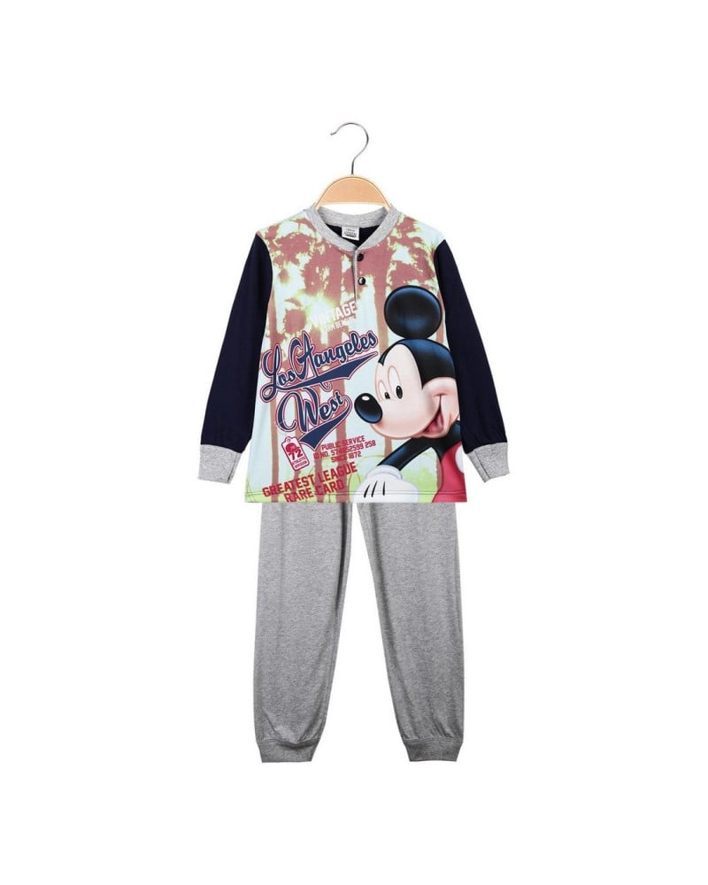 Pigiama Bambino Cotone Manica Lunga Mickey Mouse Disney
