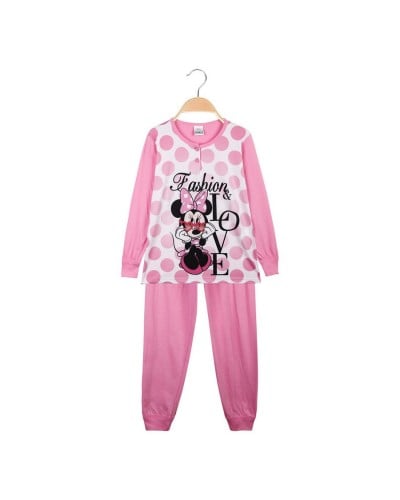 Pigiama Bambina Cotone Manica Lunga Minnie Disney