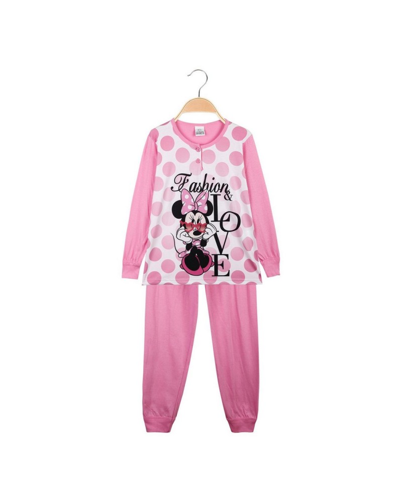 Pigiama Bambina Cotone Manica Lunga Minnie Disney