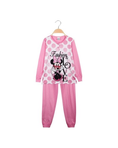 Pigiama Bambina Cotone Manica Lunga Minnie Disney