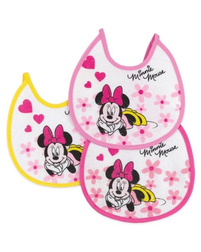 Bavette Piccole Plastificate Minne Disney Confezione 6 Pezzi