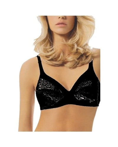 Reggiseno Sfoderato Senza Ferretto Microfibra E Pizzo