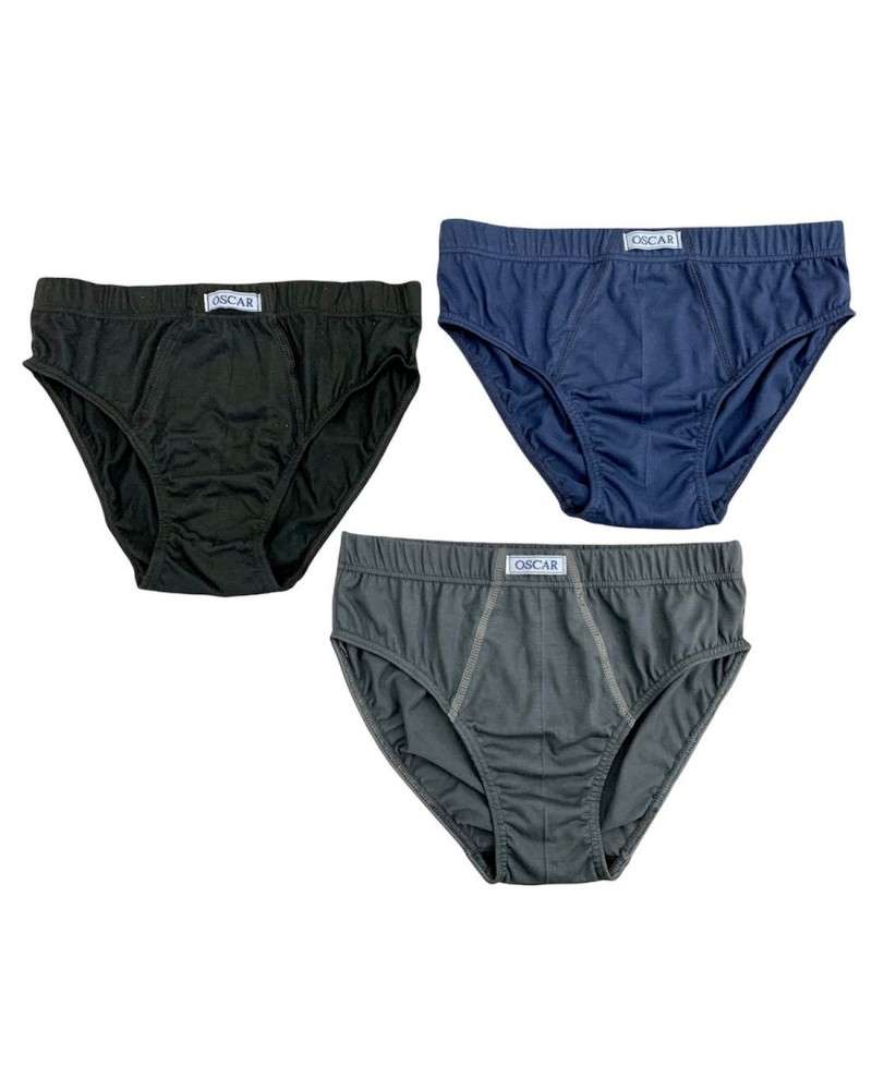Slip Uomo Classico Cotone Oscar Colorato Scuro Confezione 6 Pezzi