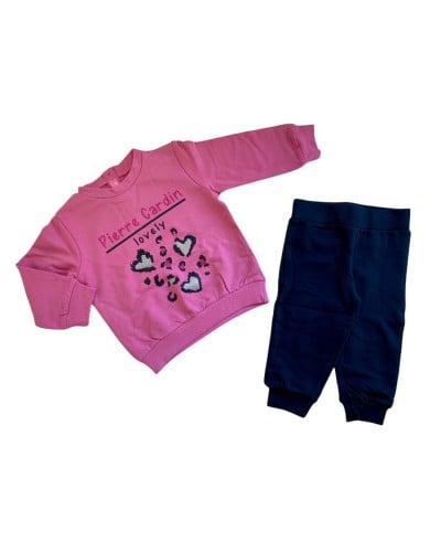 Tuta Neonata In Cotone Manica Lunga Pierre Cardin