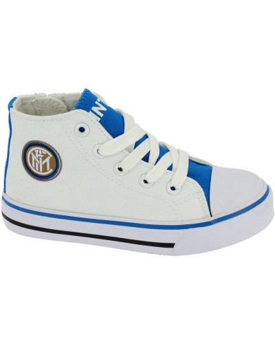 Scarpa Inter Bambino In Tela Alta Modello Converse