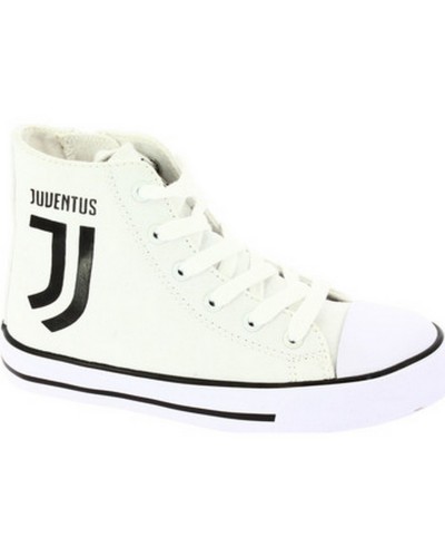 Scarpa Juve Bambino In Tela Alta Modello Converse