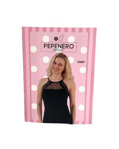 Canotta Donna Spalla Stretta Viscosa Pepenero