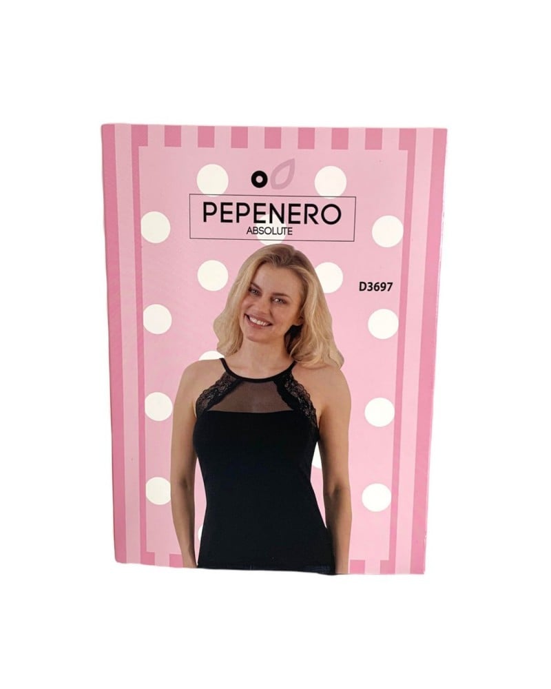 Canotta Donna Spalla Stretta Viscosa Pepenero