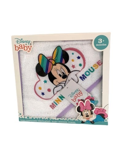 Accappatoio Triangolo Neonata Spugna Minnie Disney