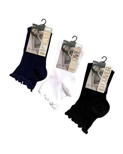 Calzini Donna Taglio Vivo Cotone Primavera Estate Coveri Confezione 6 Paia
