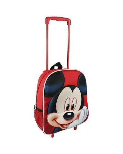 Zaino Trolley Asilo Mickey Mouse Disney in 3D A 2 Ruote