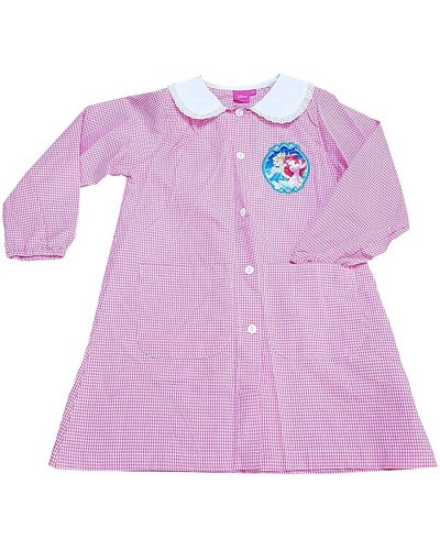 Grembiule Bimba Asilo Le Principesse Rosa Quadri