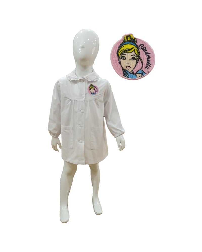 Grembiule Bimba Asilo Le Principesse Bianco