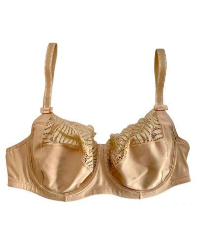 Reggiseno Classico In Cotone E Pizzo Coppa C