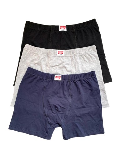 Boxer Uomo Cotone Elasticizzato Gamba Lunga Carrera Jeans Confezione 6 Pezzi