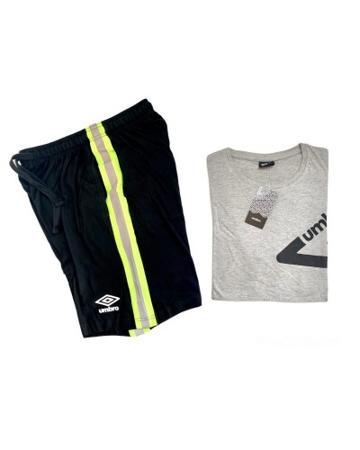 Completo Uomo Cotone T-Shirt E Bermuda Corto Umbro
