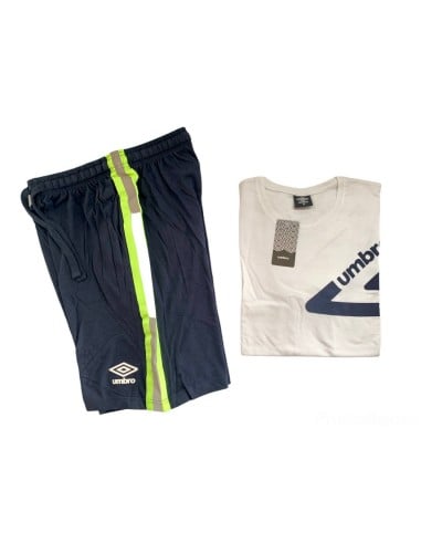 Completo Uomo Cotone T-Shirt E Bermuda Corto Umbro