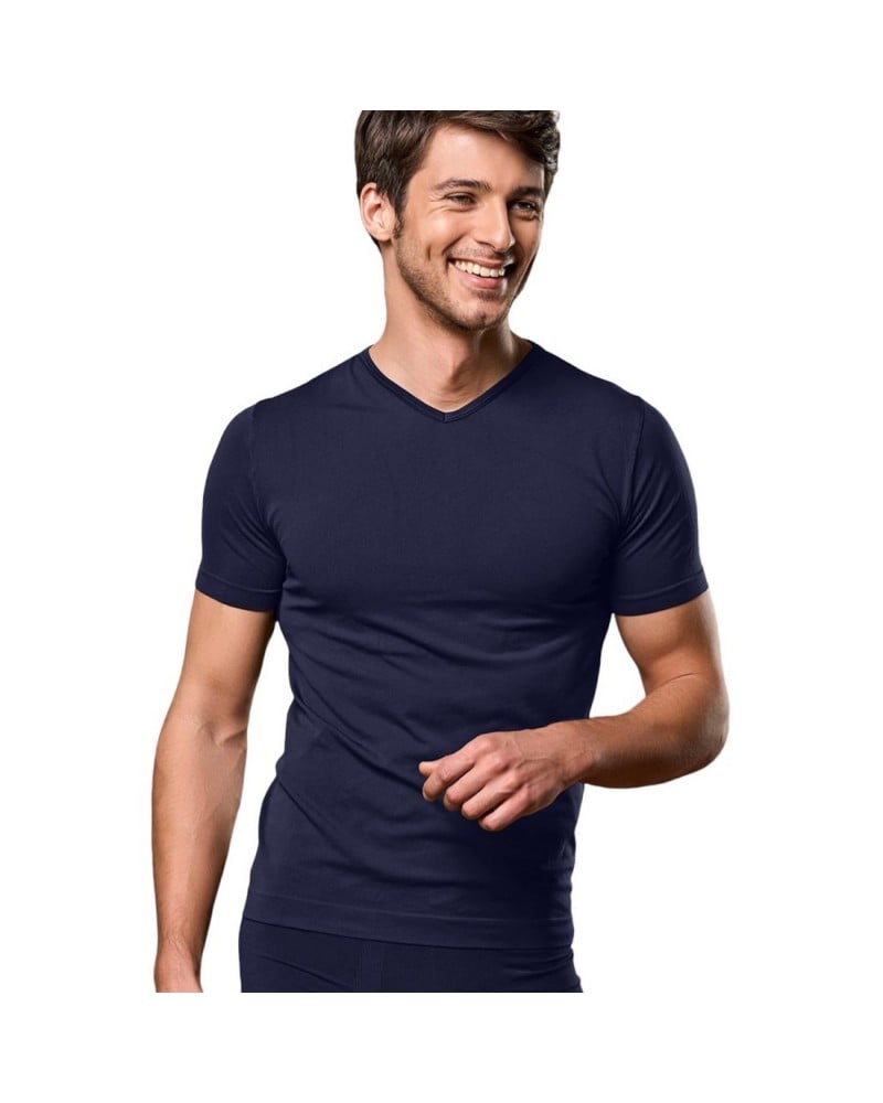 T-Shirt Uomo Cotone Elasticizzato Punta Esternabile Pepenero