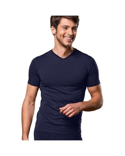 T-Shirt Uomo Cotone Elasticizzato Punta Esternabile Pepenero