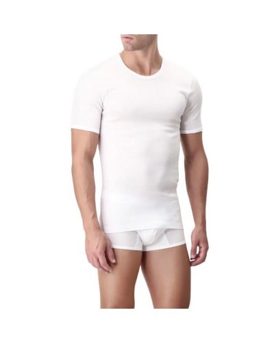 T-Shirt Uomo Cotone Elasticizzato Giro Esternabile Pepenero