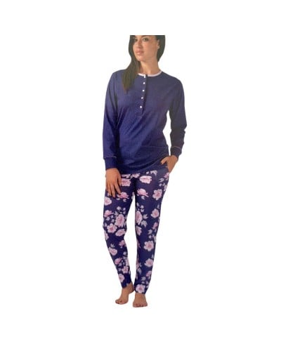 Pigiama Donna Cotone Manica Lunga Taglie Forti Serafino Gary