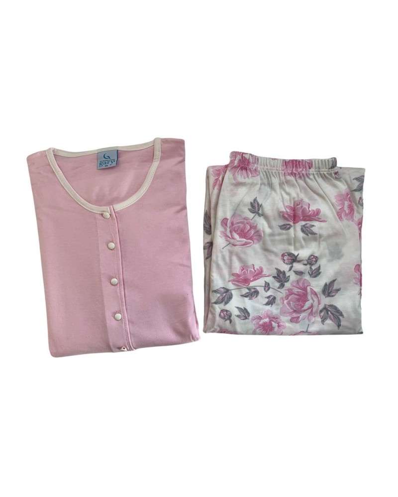 Pigiama Donna Cotone Manica Lunga Taglie Forti Serafino Gary